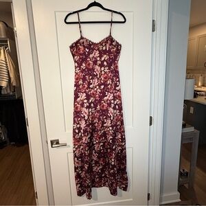 Altar'd State Burgundy Floral Maxi Dress